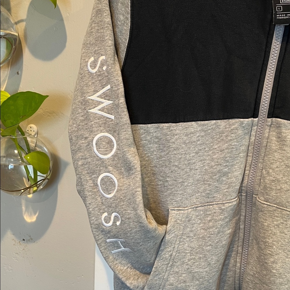 Nike Kids Black and Gray Full-Zip Hoodie - Picture 4 of 14